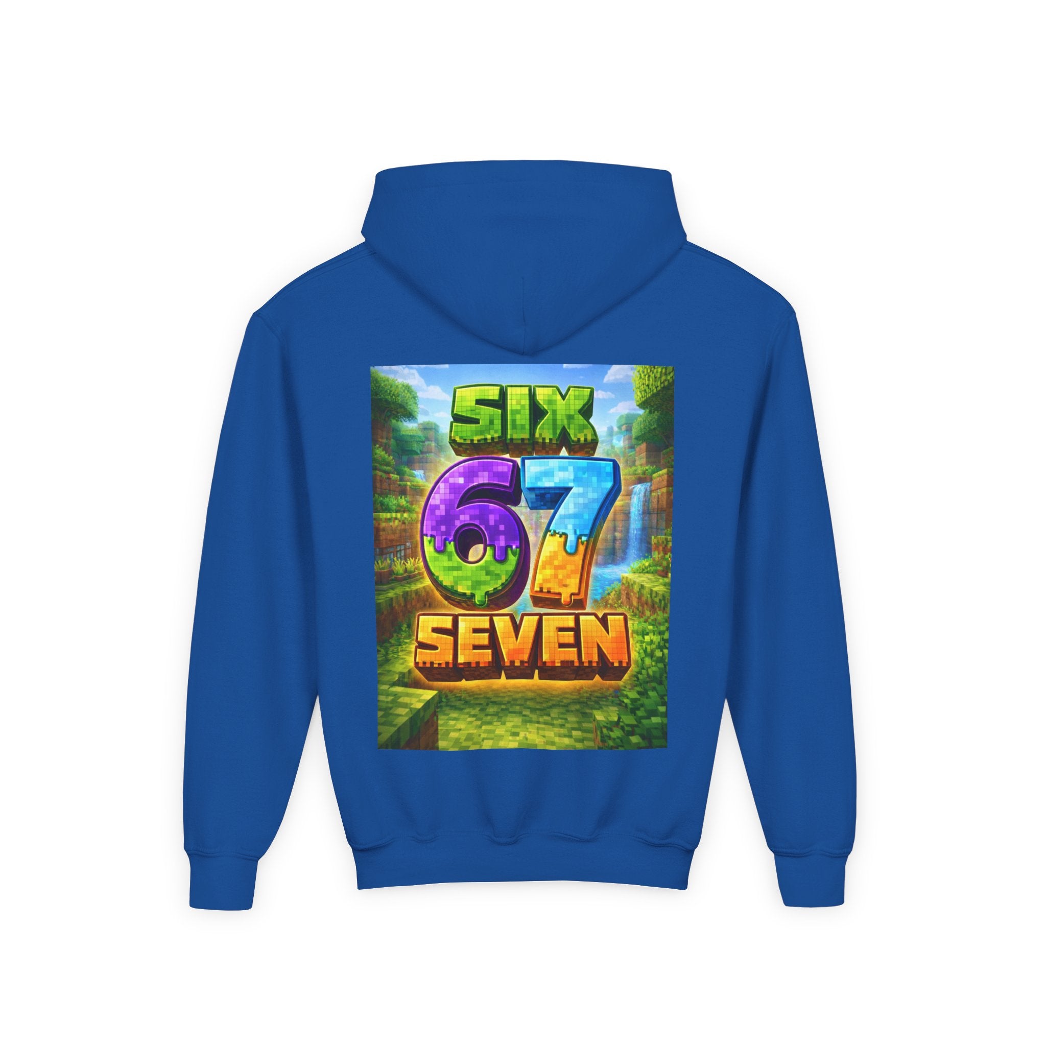 Youth Hoodie — Colorful "Six 67 Seven" Gamer Logo Pullover