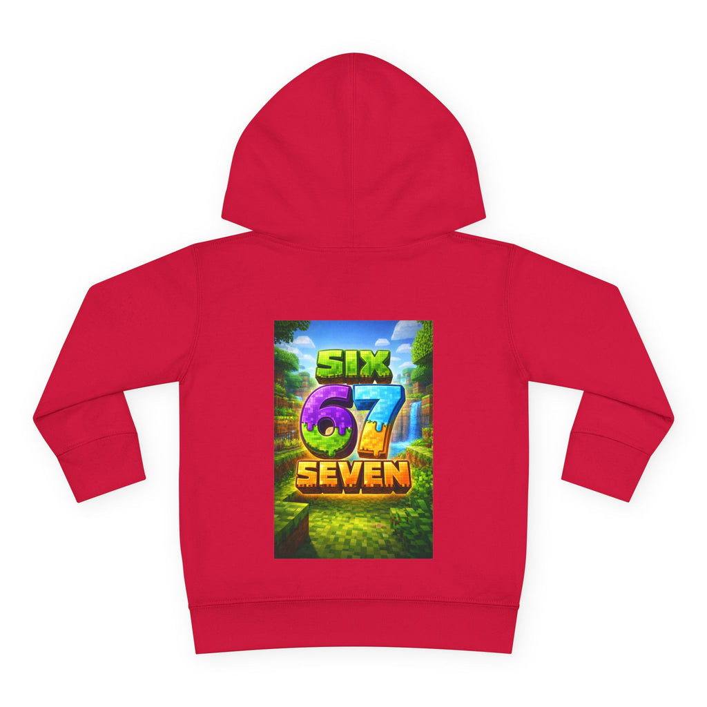 Toddler Hoodie — Colorful "Six 7 Seven" Gaming Style Pullover