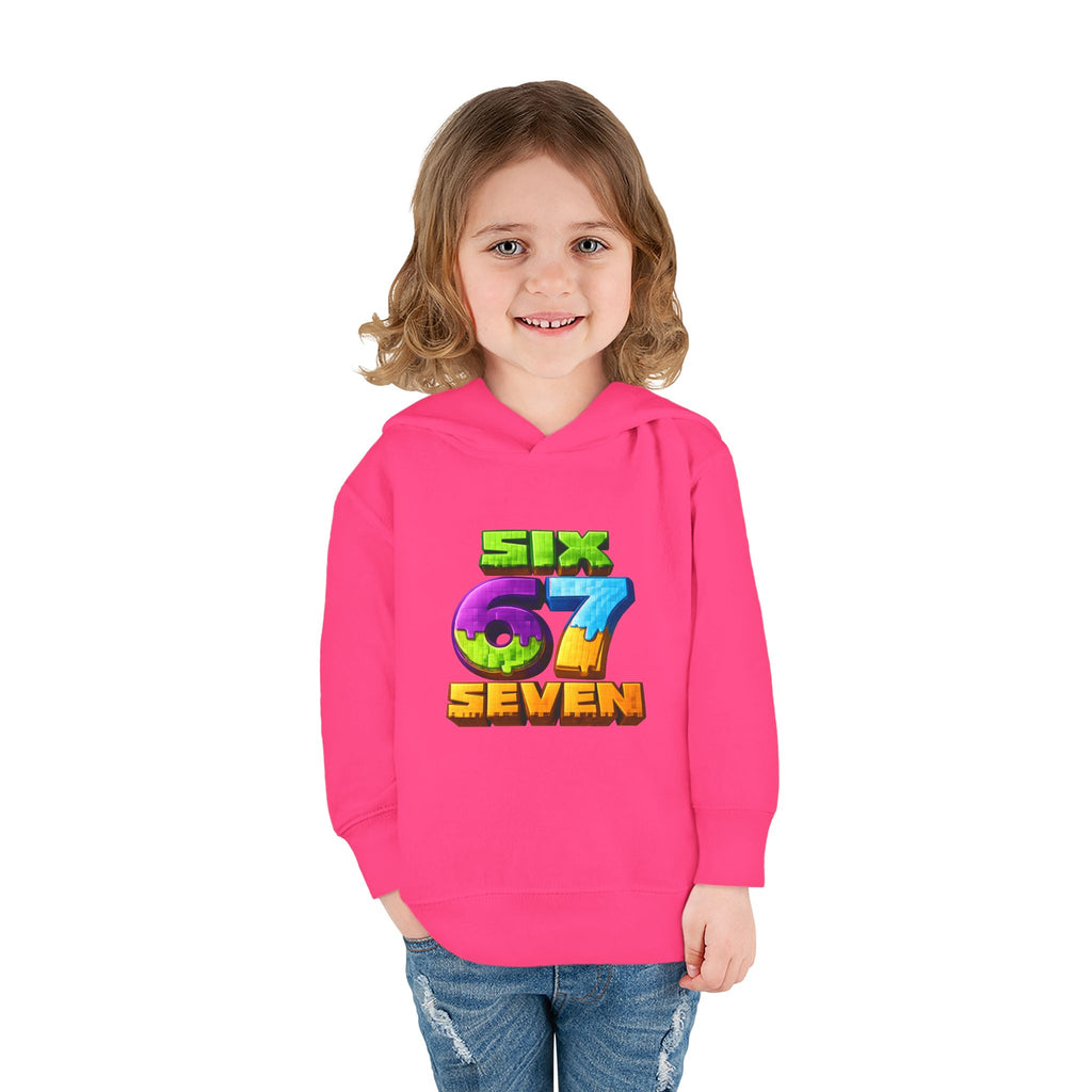 Toddler Hoodie — Colorful "Six 7 Seven" Gaming Style Pullover