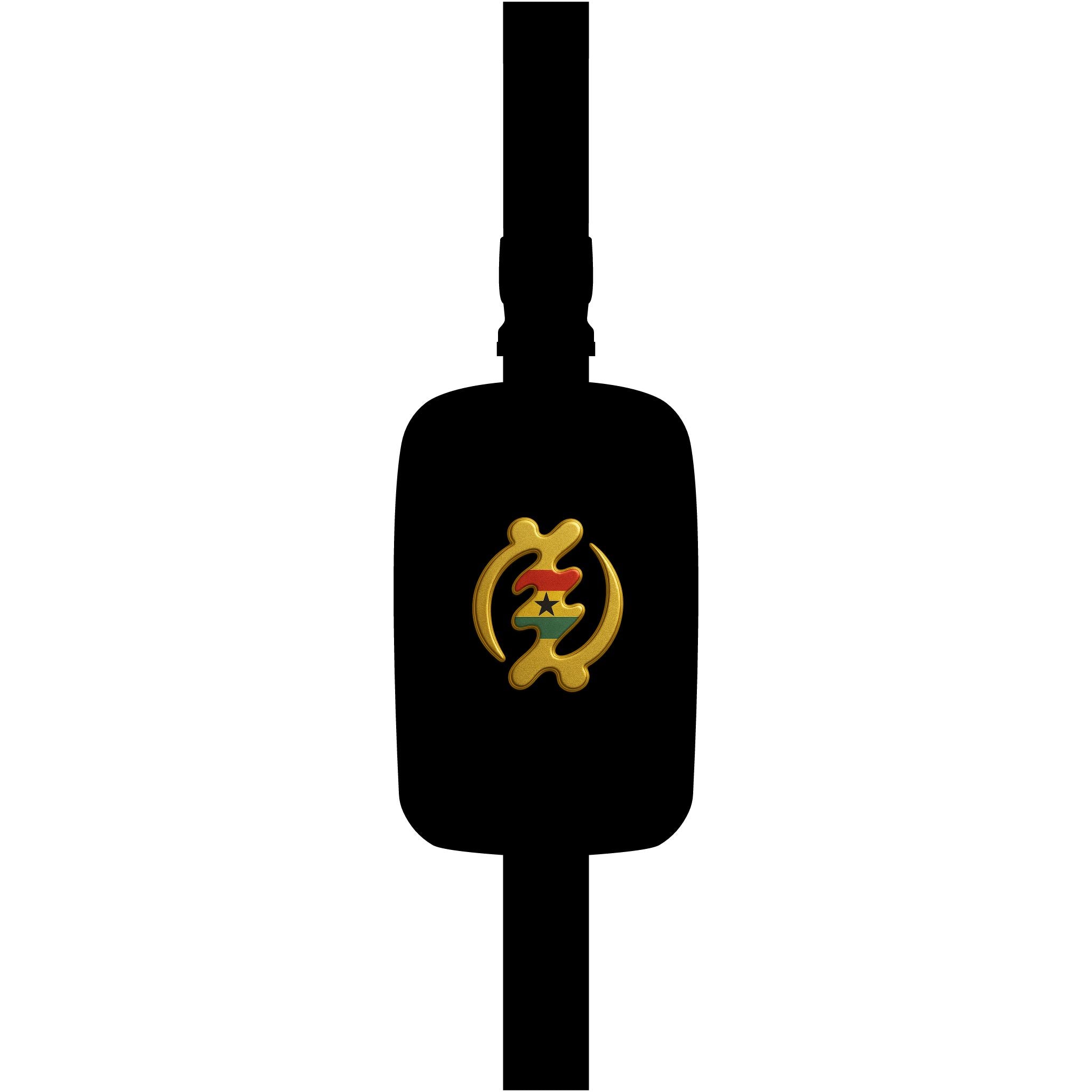 Embroidered Explorer Sling Bag — African Adinkra Symbol Design