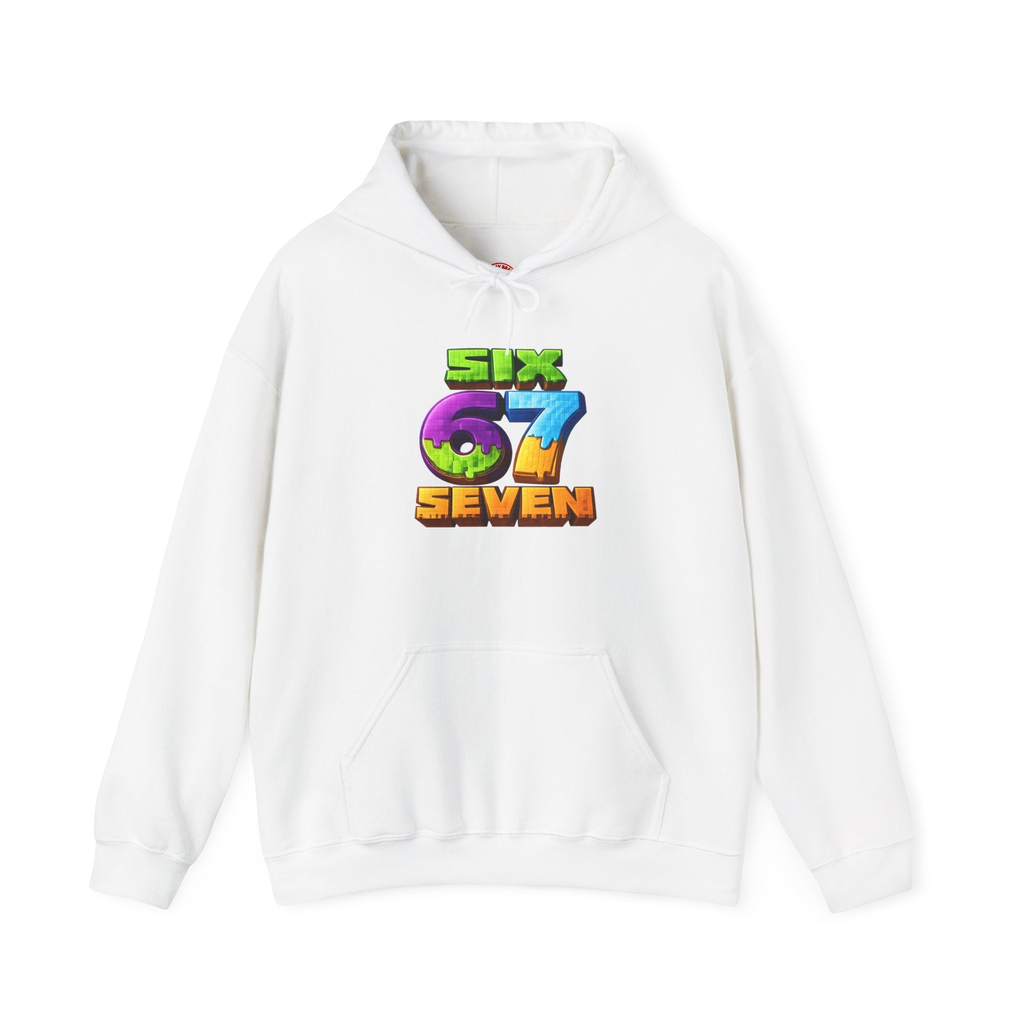 Hoodie — Colorful "Six 67 Seven" Graphic Hoodie (Gaming/Nature Vibe)