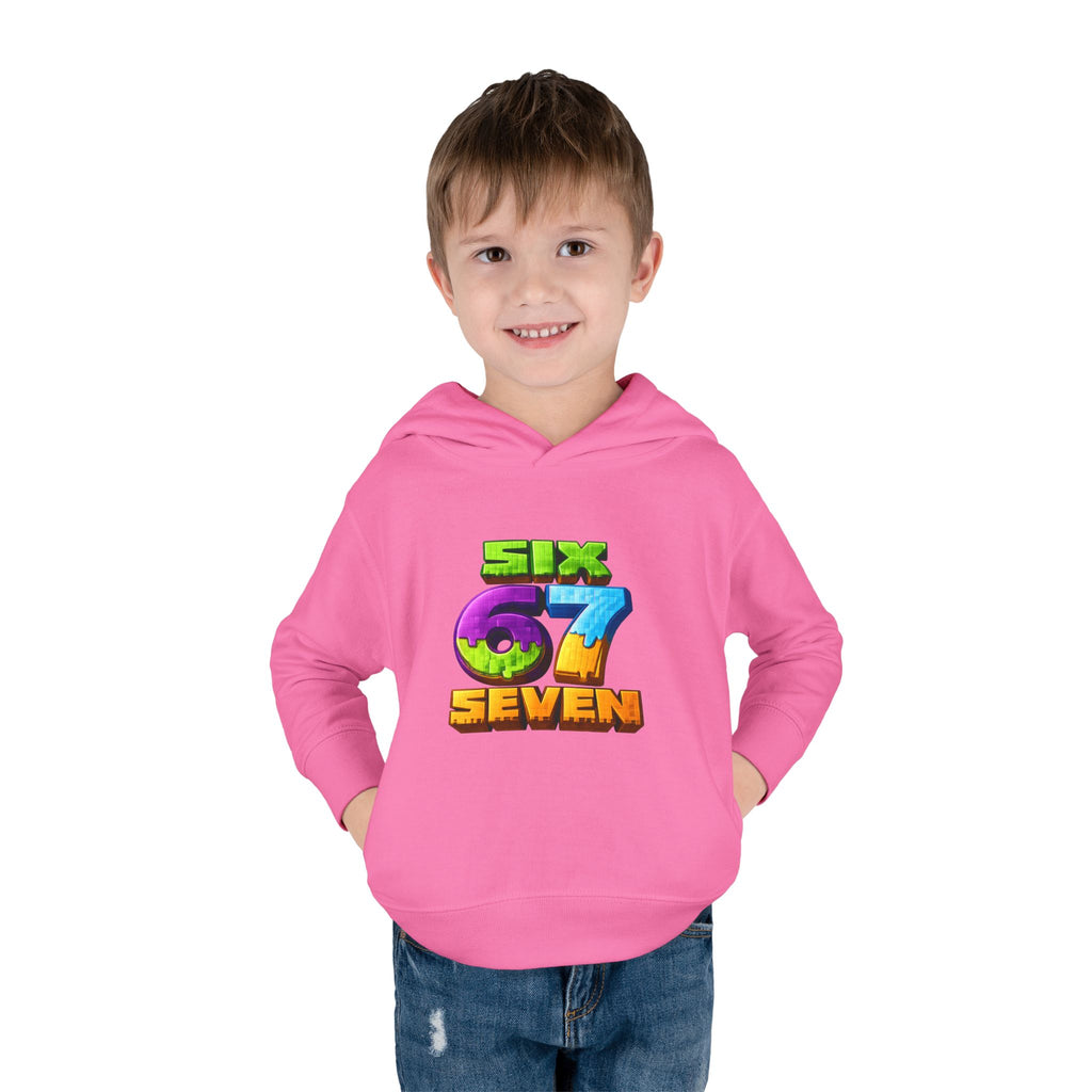 Toddler Hoodie — Colorful "Six 7 Seven" Gaming Style Pullover