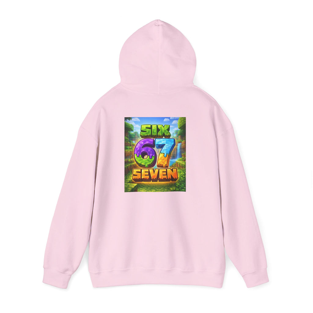 Hoodie — Colorful "Six 67 Seven" Graphic Hoodie (Gaming/Nature Vibe)