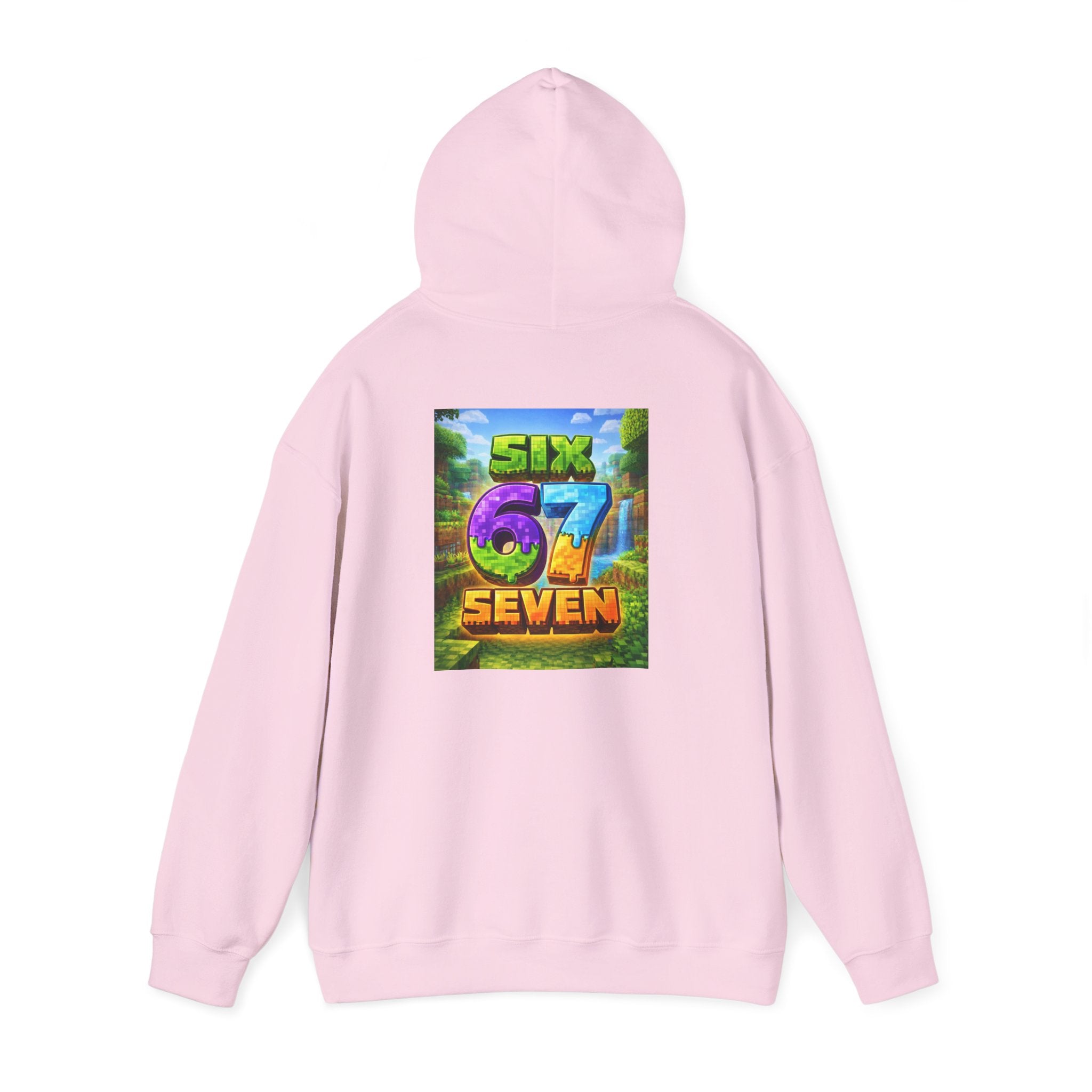 Hoodie — Colorful "Six 67 Seven" Graphic Hoodie (Gaming/Nature Vibe)