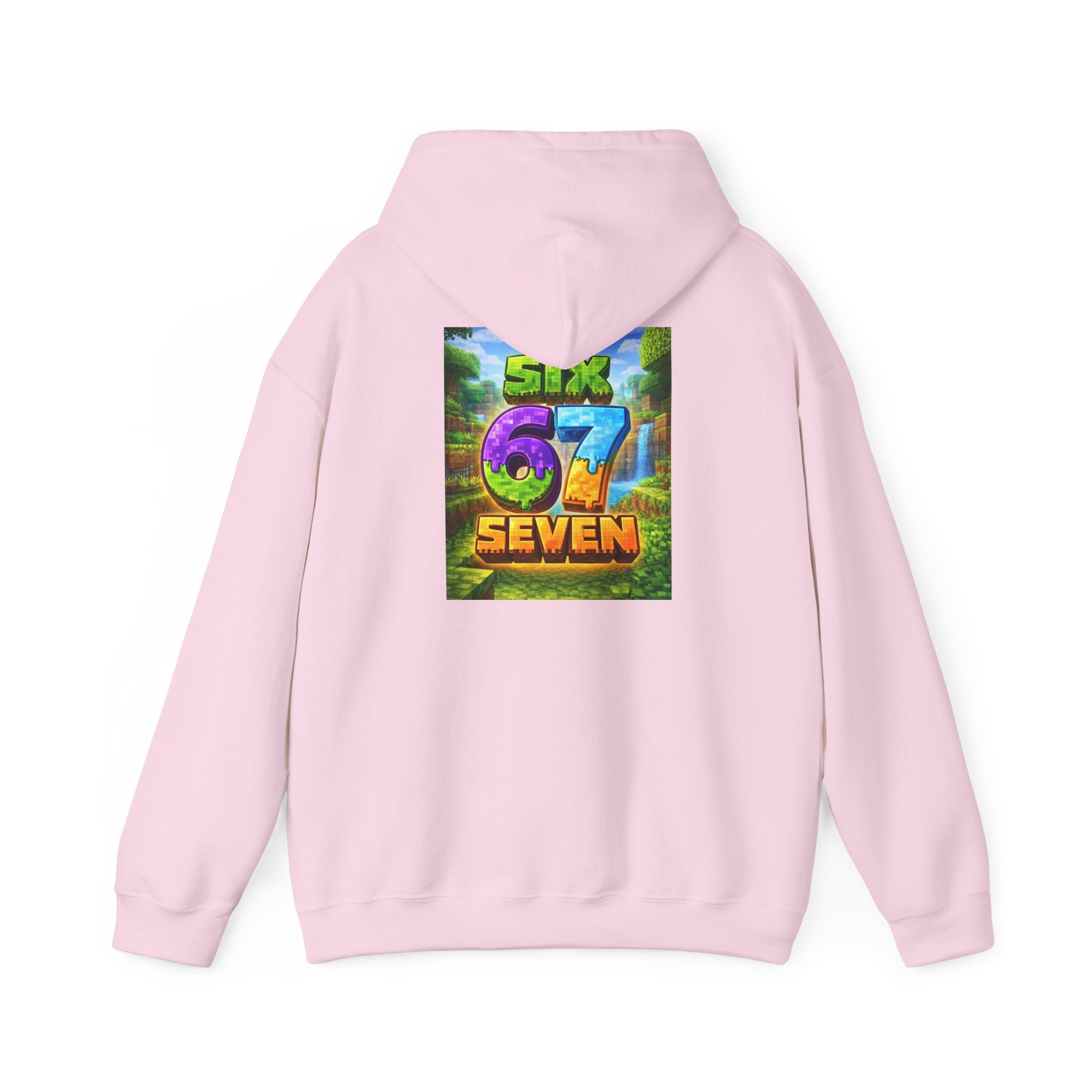 Hoodie — Colorful "Six 67 Seven" Graphic Hoodie (Gaming/Nature Vibe)