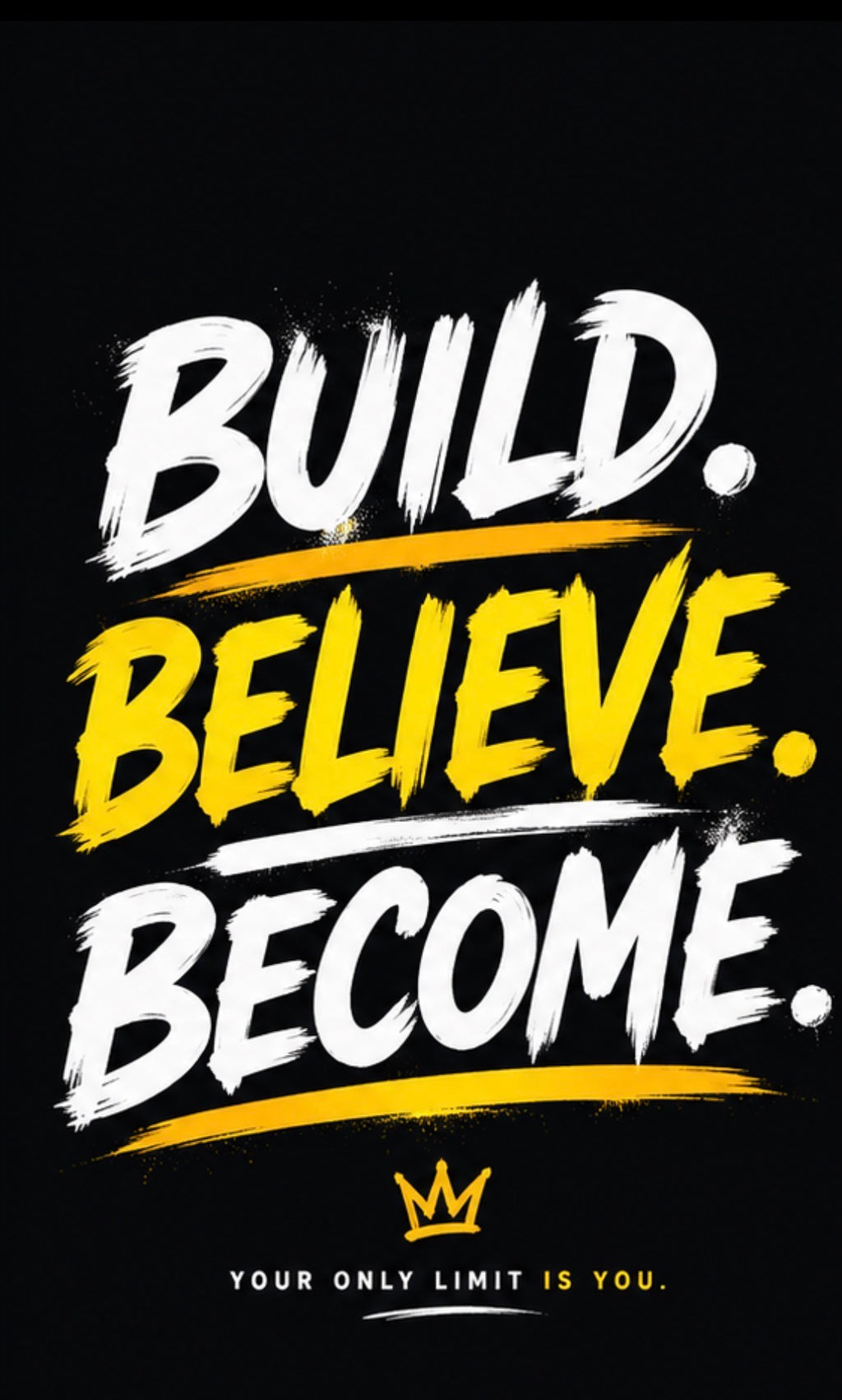 Cropped Pullover — "Brick by Brick" Motivational Graphic Crewneck